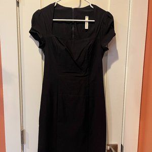 Modcloth Lovely Day retro pinup black wiggle dress